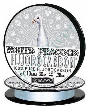 Леска Balsax White Peacock флюорокарбон 0.35 100м