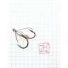 Крючок KOI WEEDLESS TREBLE HOOK , размер 1 (INT), цвет BN, тройник незацепляйка (5 шт.)/20/