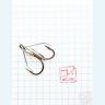 Крючок KOI WEEDLESS TREBLE HOOK , размер 1 (INT), цвет BN, тройник незацепляйка (5 шт.)/20/