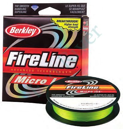 Леска плет. Berkley FireLine Micro Ice Green 0.10 45м 1085679