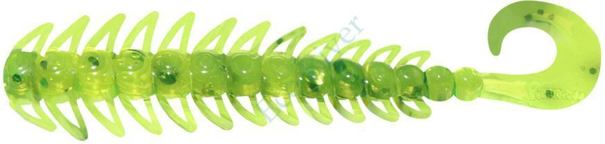 Твистер Yaman Pro Ruff, р.4 inch, цвет #10 - Green pepper (уп. 5 шт.)