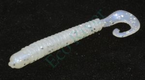 Приманка "ALLVEGA" съедоб. Curly Tail 6.5см 1.4г SB-CT65-024 pearl silver flake 8шт