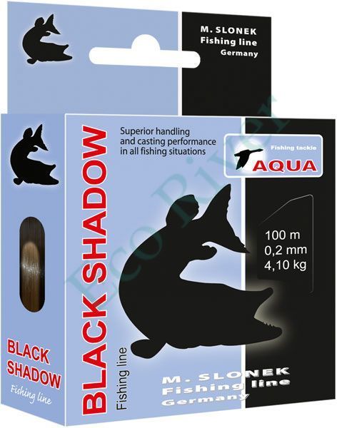 Леска "AQUA" Black Shadow 0.16 100м
