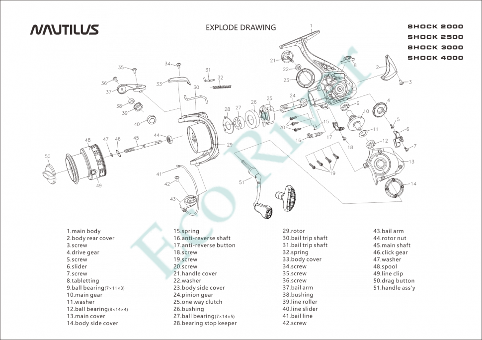 Катушка Nautilus Shock 2000