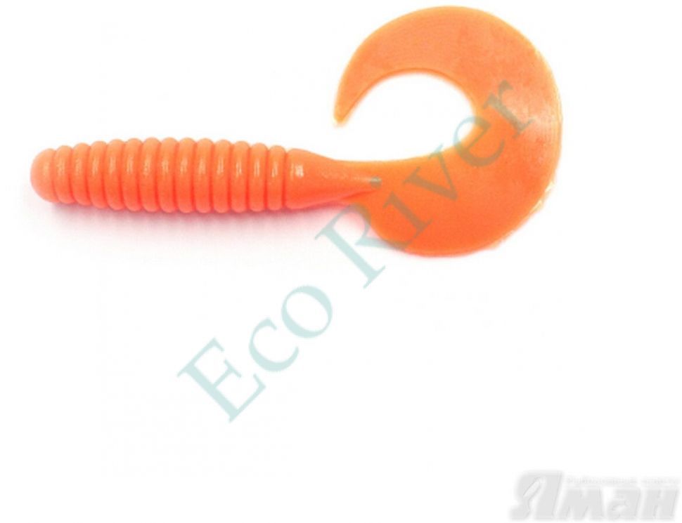 Твистер YAMAN Spiral, р.5 inch, цвет # 03 - Carrot gold flake (уп. 5 шт.)