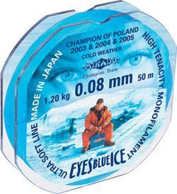 Леска Mikado Eyes Blue Ice 0.14 25м