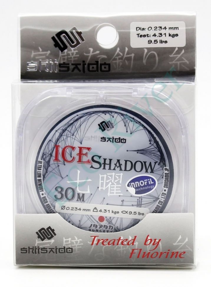 Леска Shii Saido Ice Shadow, L-30 м, d-0,234 мм, test-4,31 кг, прозрачная/10/