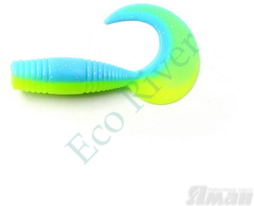 Твистер YAMAN Spry Tail, р.3 inch цвет #18 - Ice Chartreuse (уп. 8 шт.)