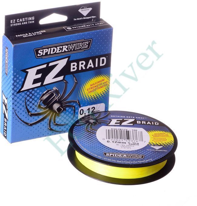 Леска плет. "SPIDERWIRE" EZ Braid 0.17 100м желтый 1303935