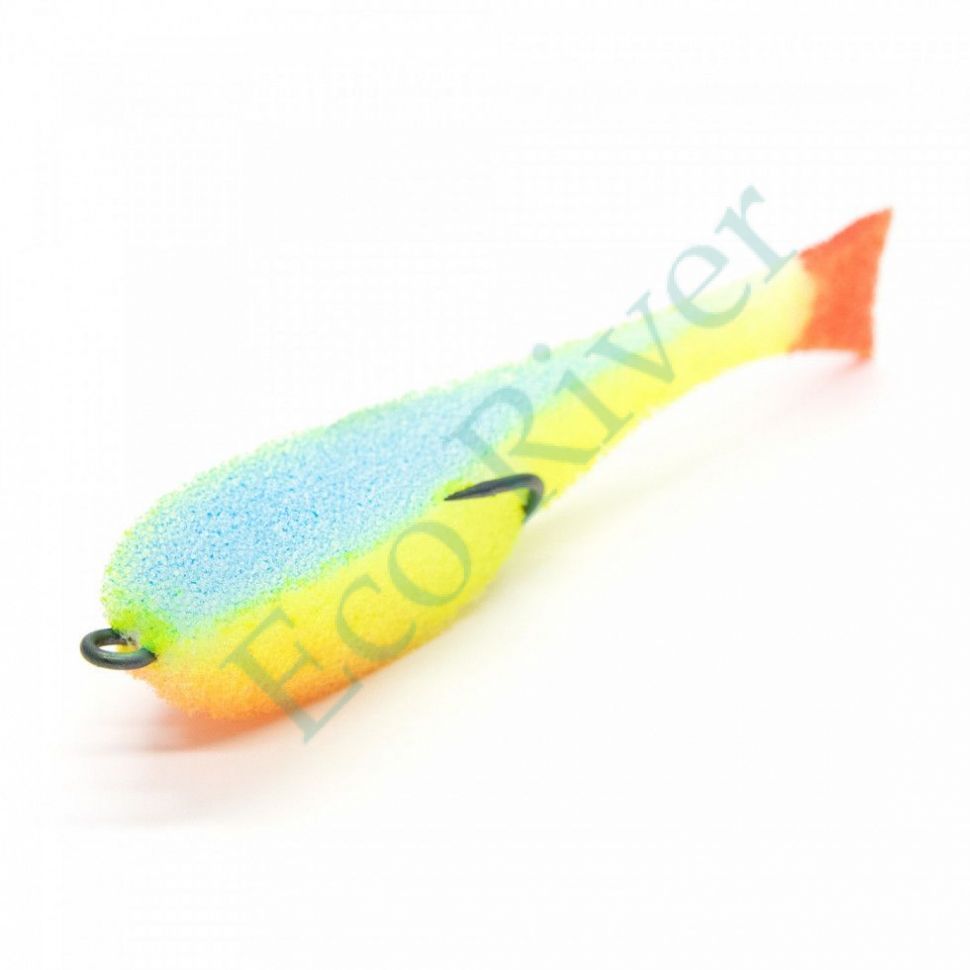 Поролоновая рыбка Yaman на двойнике, р. 80 мм, цвет 26 UV (5 шт.)