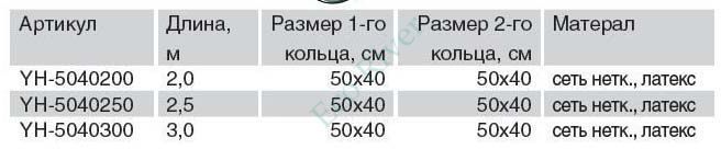 Садок Volzhanka Pro Sport Lite 2.5м латекс YH-5040250