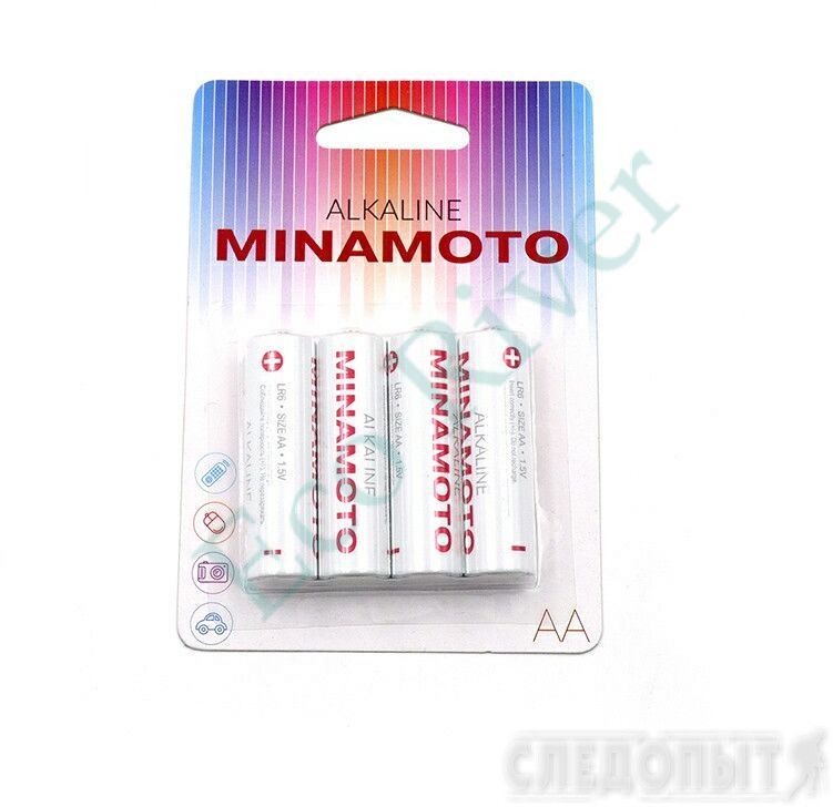 Батарейка MINAMOTO LR6 Alkaline/4/192/