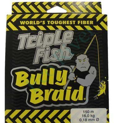 Леска плет. "TRIPLE FISH" Bully Braid 0.16 150м (зеленая)