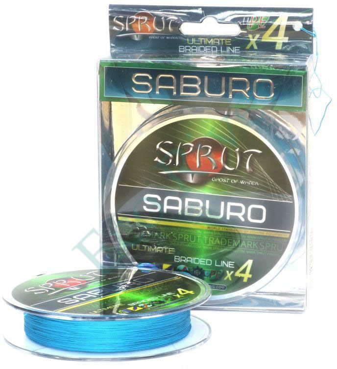 Плетеный шнур Sprut Saburo Soft Ultimate X4 sky blue 0.12 140м