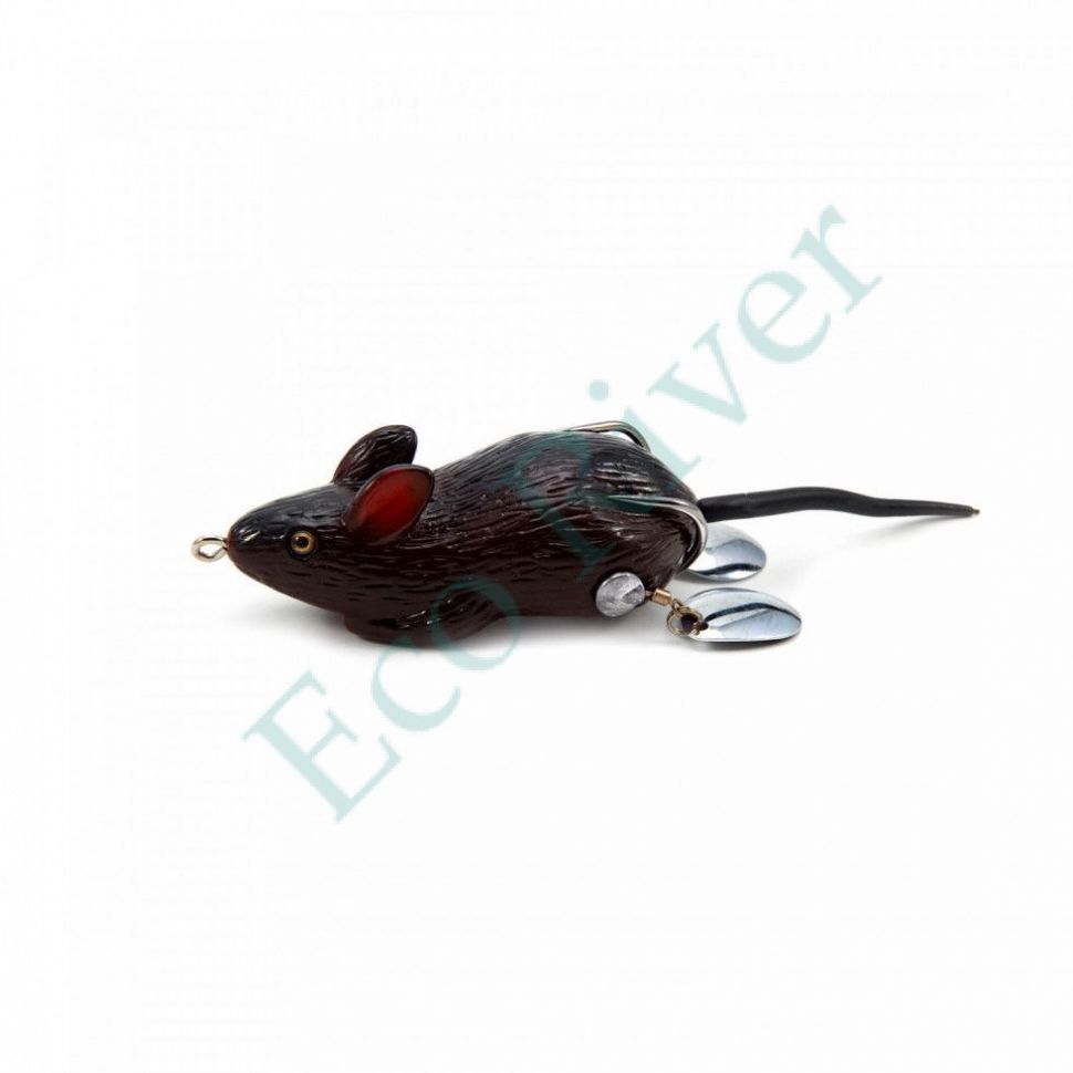 Мышь-незацепляйка Namazu MOUSE с лепестками, 76 мм, 26 г, цвет 13, крючок-двойник YR Hooks (BN) #2/0