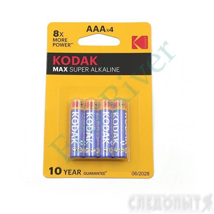 Батарейка Kodak MAX LR03 Alkaline/4/160/