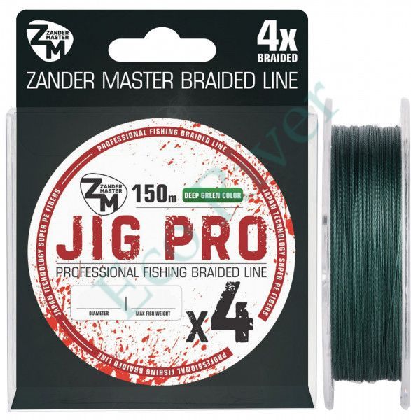 Плетеный шнур Zander Master Jig Pro 0.14 150м зеленая