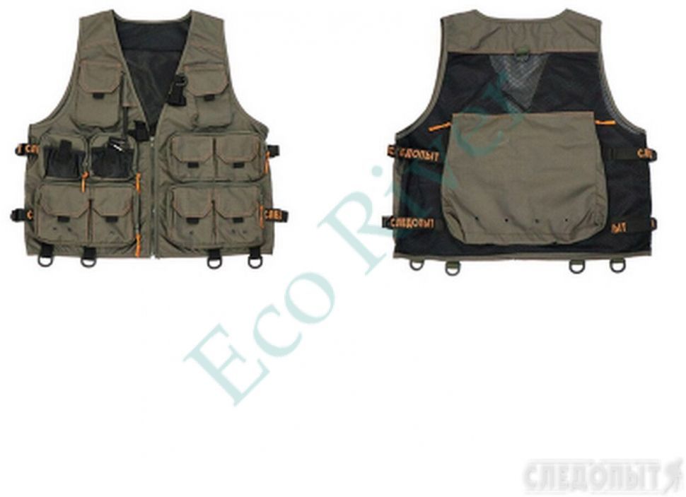 Жилет рыболовный Следопыт Fishing Mesh Vest Backpack, р. XL/10/