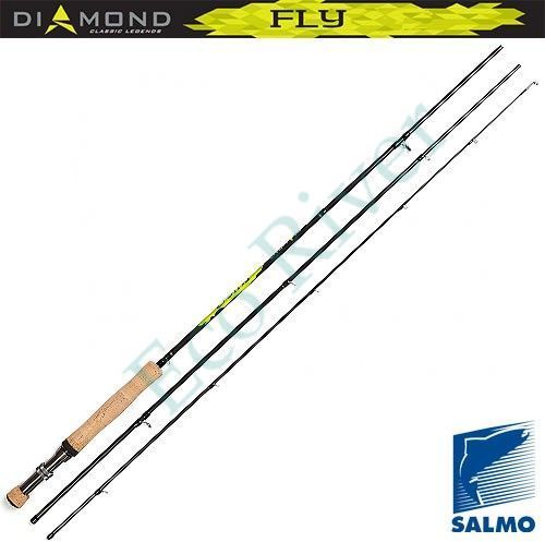 Удилище нахлыст. "SALMO" Diamond Fly 4/5 2.55м 2145-255