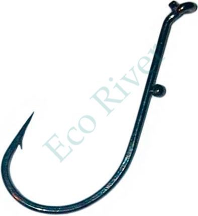 Крючок Easy 2 Hook Pike/Perch/Zander №2 black 20шт 090B070