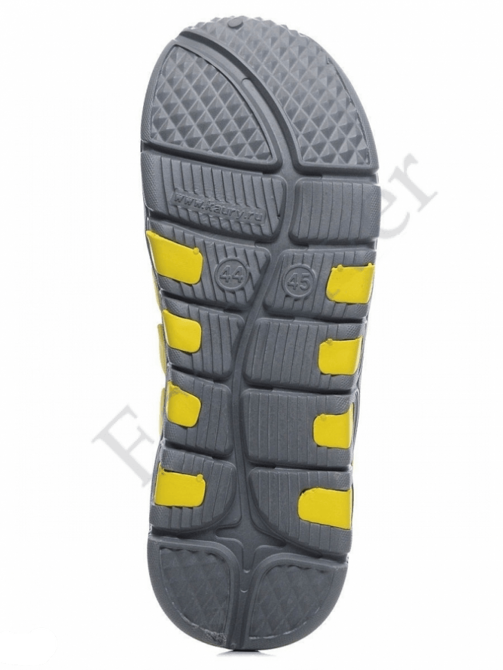 Галоши Kaury 110 женские серо-желтые кроссовки р.38-39