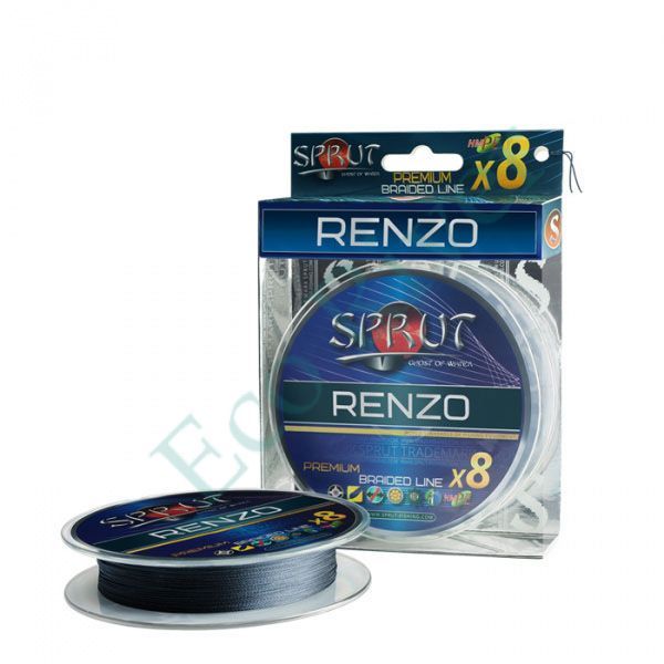 Плетеный шнур Sprut Renzo Soft Premium X8 space gray 0.12 140м