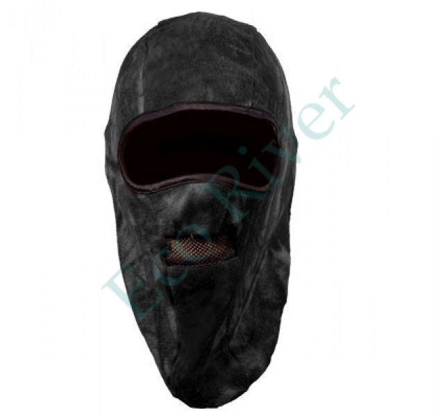 Шапка-маска TR 0918-19 2 отверстия флис+сетка черн. XL
