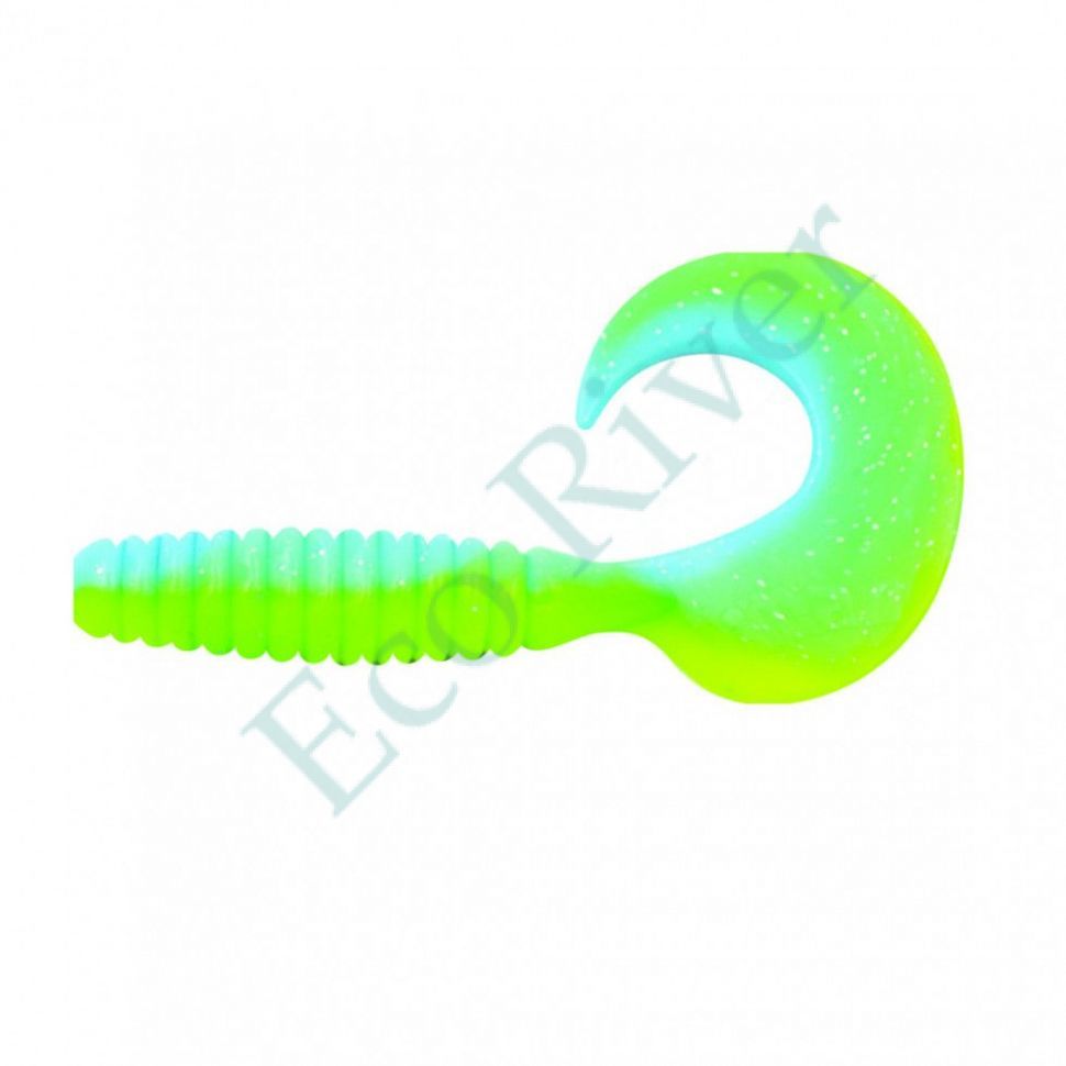 Твистер Yaman Pro Spiral, р.2.5 inch, цвет #18 - Ice Chartreuse (уп.10 шт)