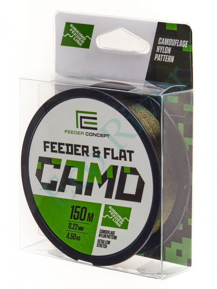 Леска Feeder Concept Feeder&Flat Camo 0.22 150м