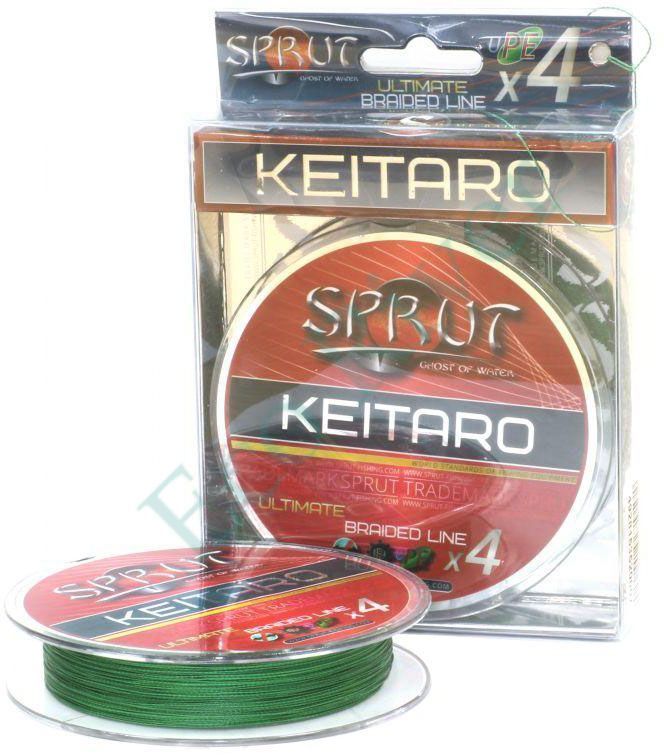 Плетеный шнур Sprut Keitaro Ultimate X4 dark green 0.14 140м