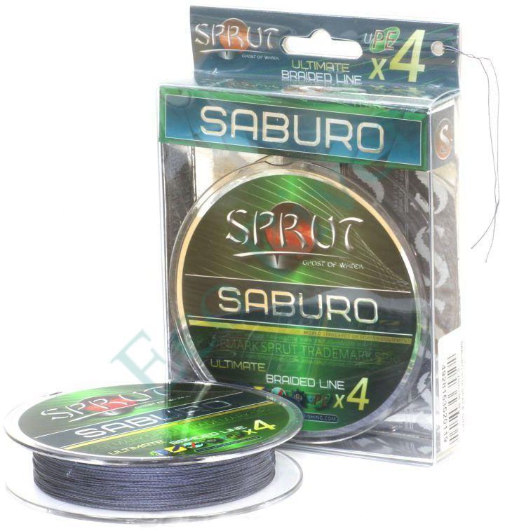 Плетеный шнур Sprut Saburo Soft Ultimate X4 space gray 0.14 140м