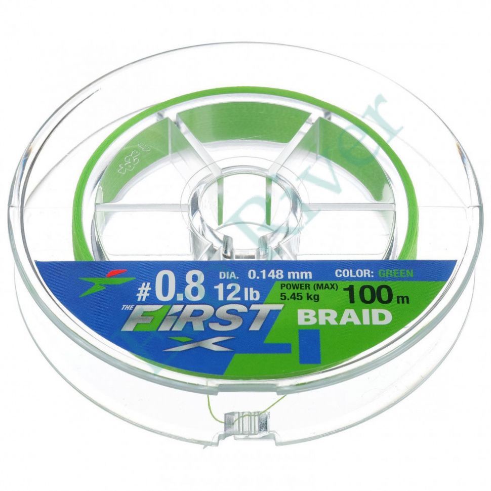 Леска плетенка Intech First Braid PE X4 0.128 100м