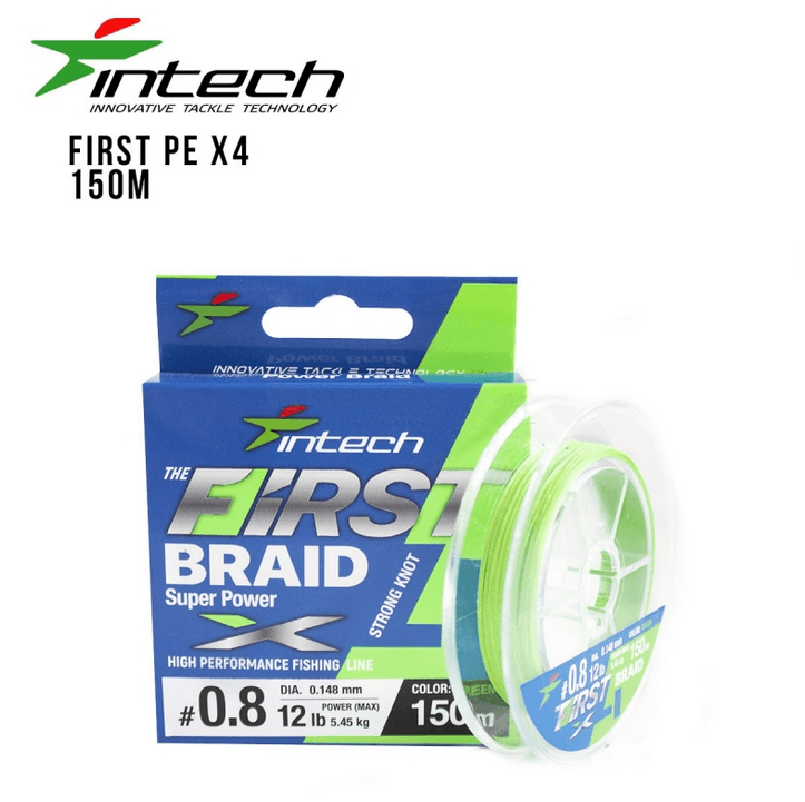 Леска плетенка Intech First Braid PE X4 0.148 150м