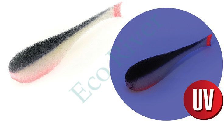 Поролоновая рыбка YAMAN с силиконовой вставкой, р. 135 мм, цвет 18 UV (5 шт.)