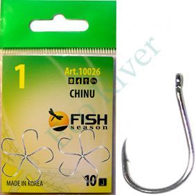 Крючок Fish Season Chinu-ring №0.3 BN 10шт 10026-003F