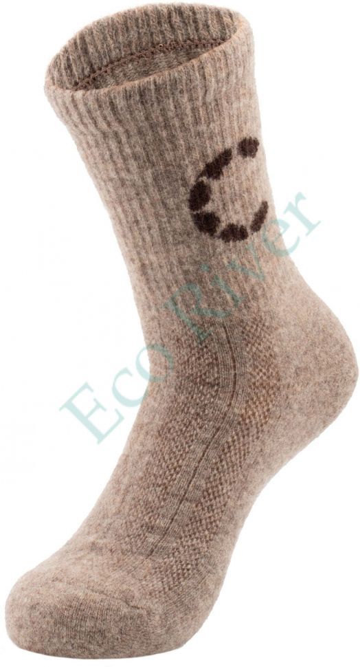 Термоноски Следопыт Organic wool socks YAK, natural brown, р.41-43/125/