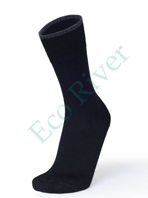 Термоноски Norveg Dry Feet женские для мембранной об., цвет черный с серой полосой, разм 36-37