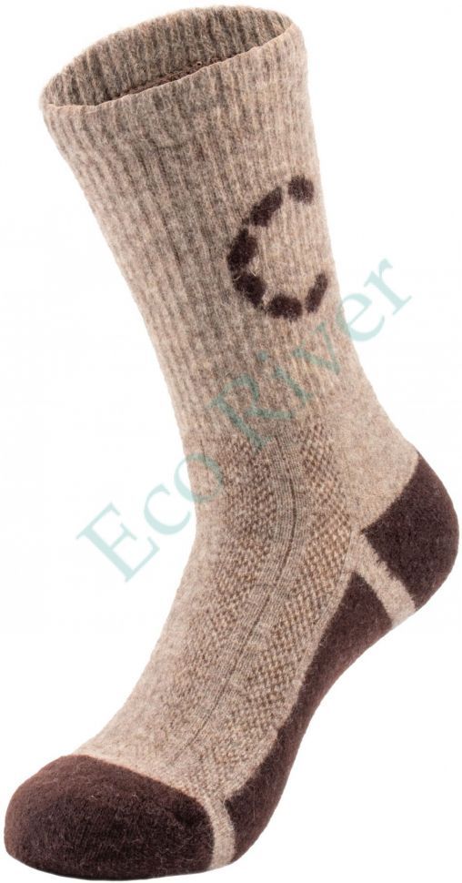 Термоноски Следопыт Organic wool socks YAK, tobacco brown, р.41-43/125/