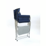 Кресло директорское President Fish Vip складное алюминий со столиком синее арт.6305 011
