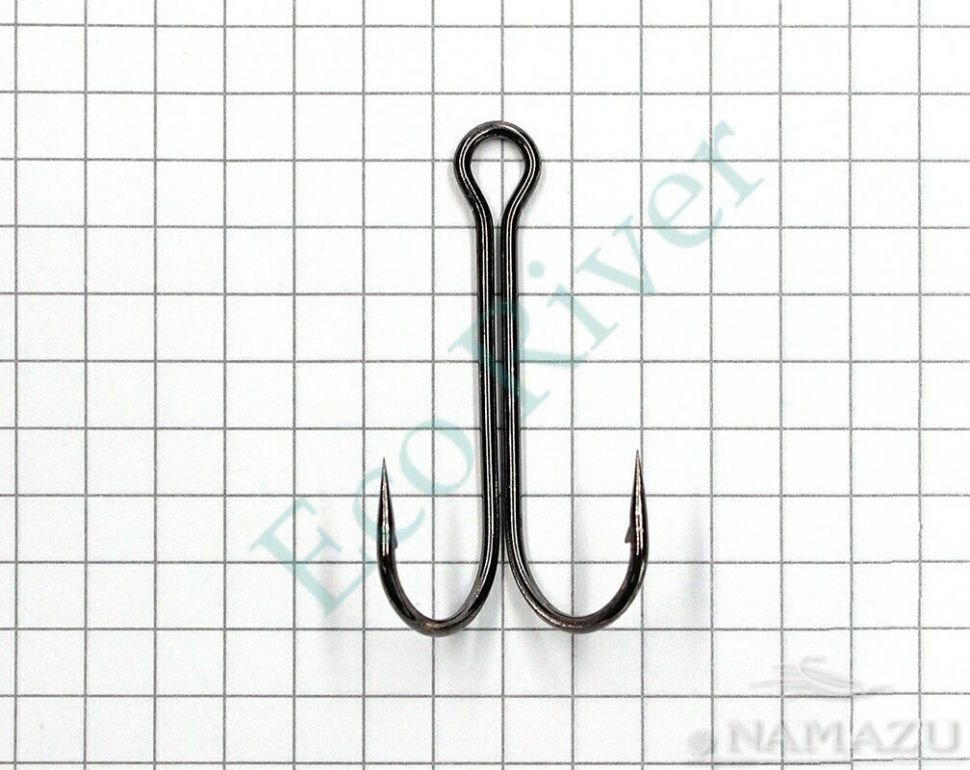 Крючок Namazu Double Hook Long, размер 1/0 (INT), цвет BN, двойник (50 шт.)/100/