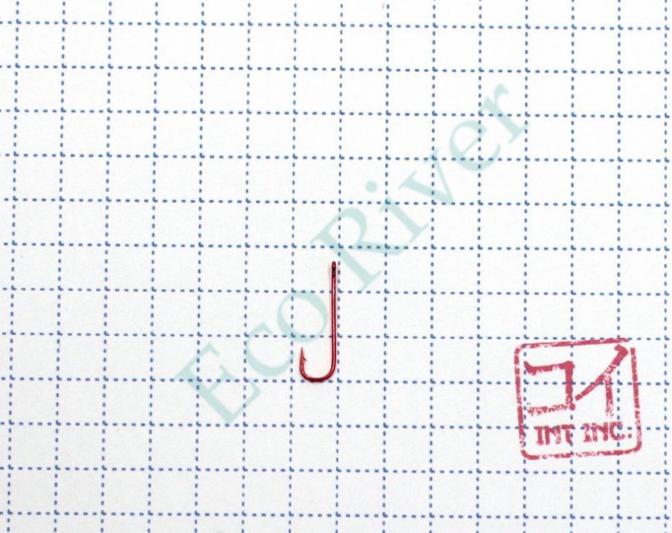 Крючок KOI ROUND BEND, размер 14 (INT), цвет RED (10 шт.)/200/