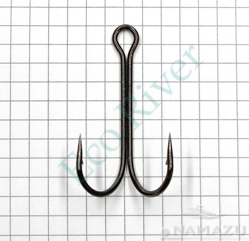 Крючок Namazu Double Hook Long, размер 3/0 (INT), цвет BN, двойник (50 шт.)/100/