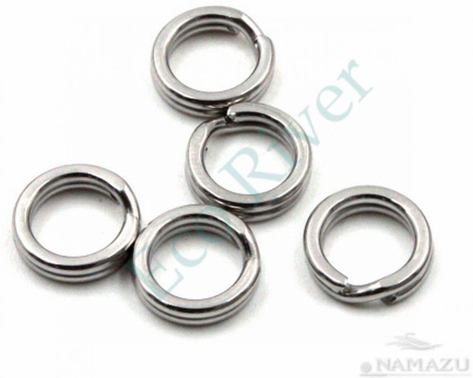 Заводное кольцо Namazu RING-A, цв. Cr, р. 7 ( d=5,6 mm), test-8 кг (уп.10 шт)/2000/3000/1000/