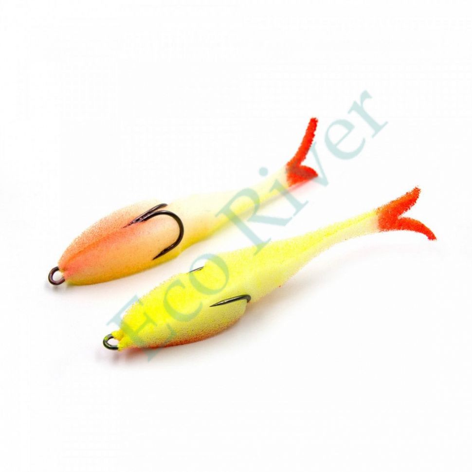 Поролоновая рыбка YAMAN Devious Minnow на двойнике, р. 120 мм, цвет 16 UV (5 шт.)