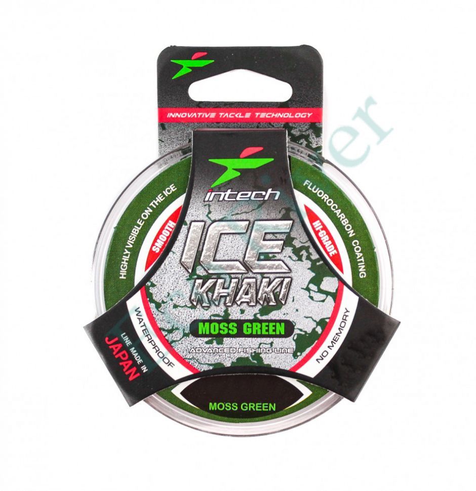 Леска Intech Ice Khaki moss green 0.10 50м