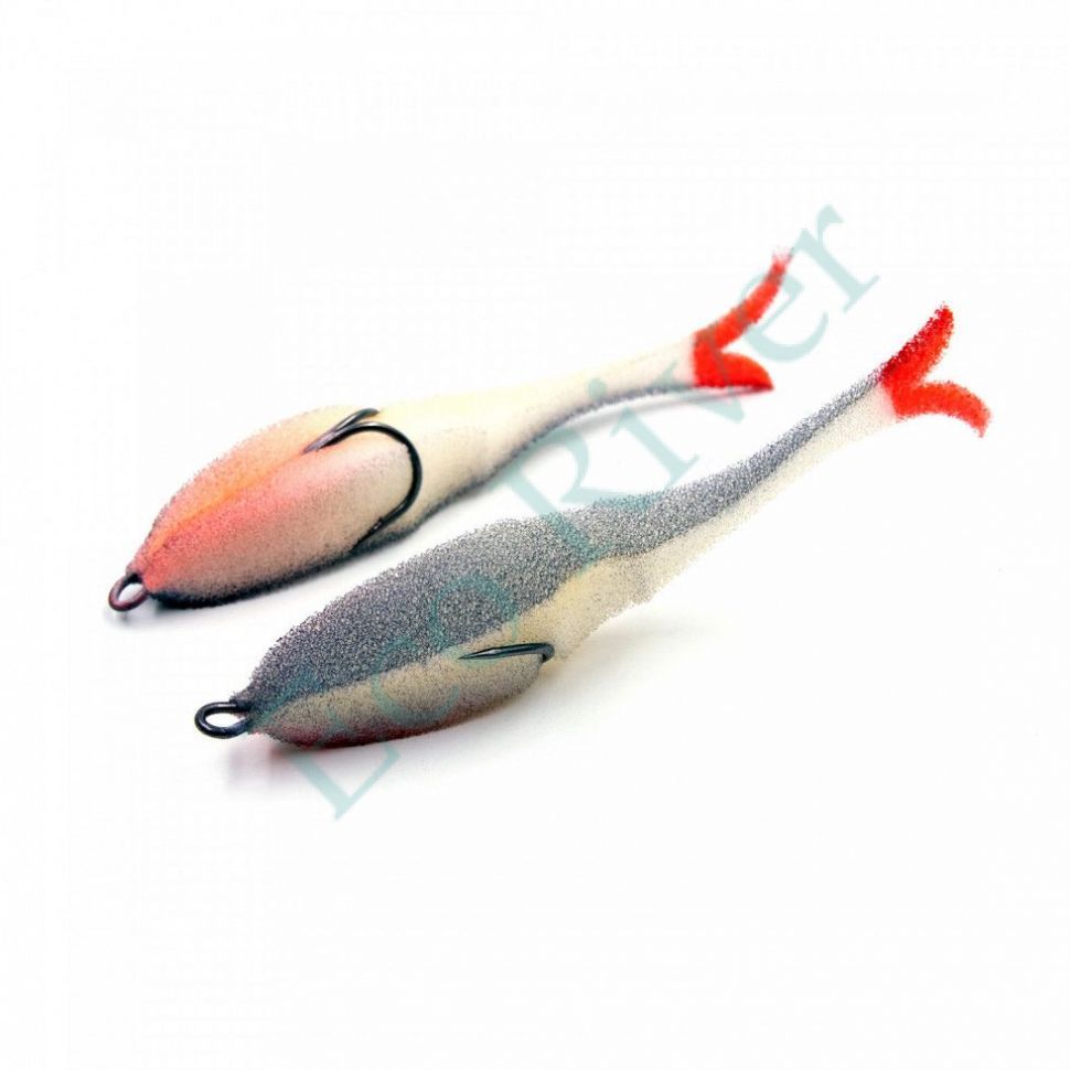 Поролоновая рыбка YAMAN Devious Minnow на двойнике, р. 120 мм, цвет 18 UV (5 шт.)