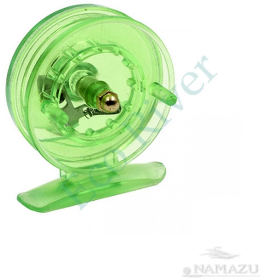 Катушка проводочная Namazu Scoter пластиковая (усил.), р. 5,5 см, зеленая/300/