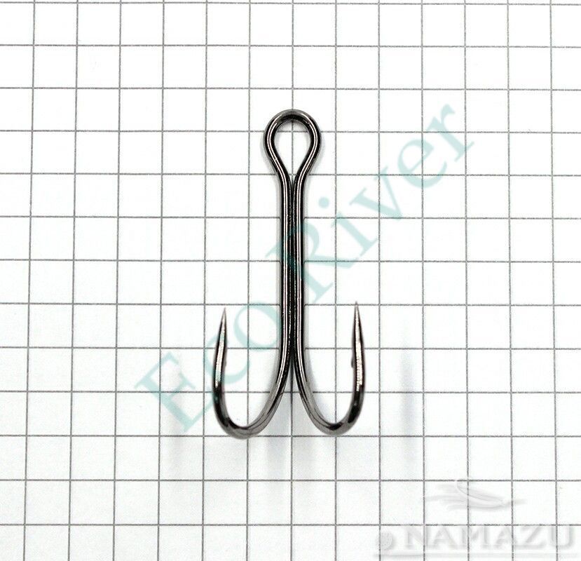 Крючок Namazu Double Hook, размер 2/0 (INT), цвет BN, двойник (50 шт.)/100/