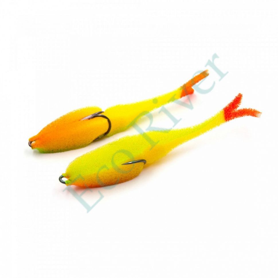 Поролоновая рыбка YAMAN Devious Minnow на двойнике, р. 120 мм, цвет 21 UV (5 шт.)