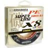 Плетеный шнур Kosadaka Super PE X8 multicolor 0.40 150м